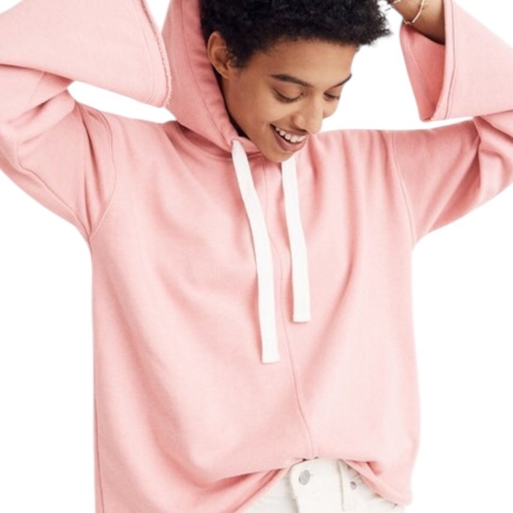 Madewell Pink Hooded Sweatshirt